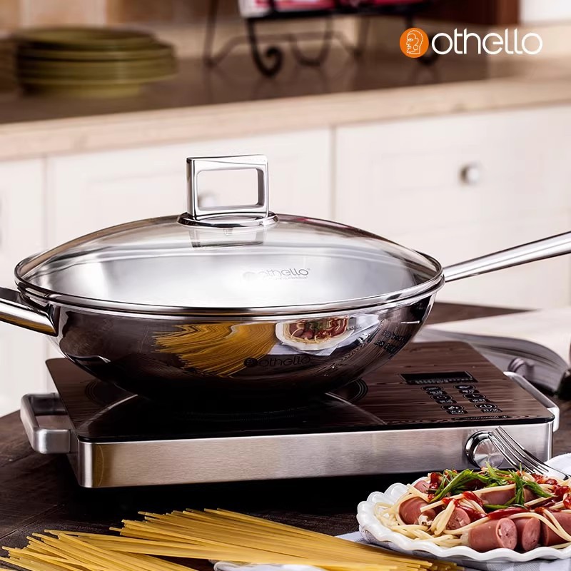 18/10 roestvrijstalen wok met  - Induction Cooker recensie en prijs