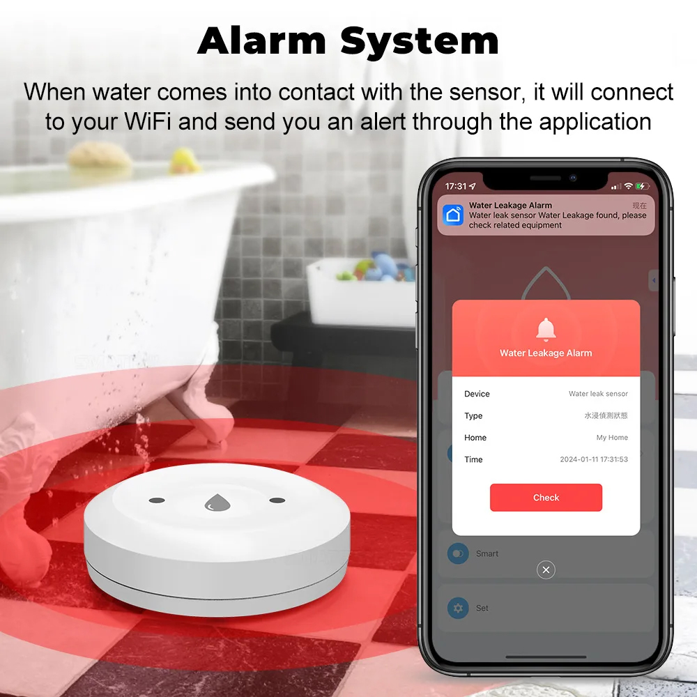 Tuya Zigbee Smart Waterleksens - Kitchen Appliances Video recensie en prijs